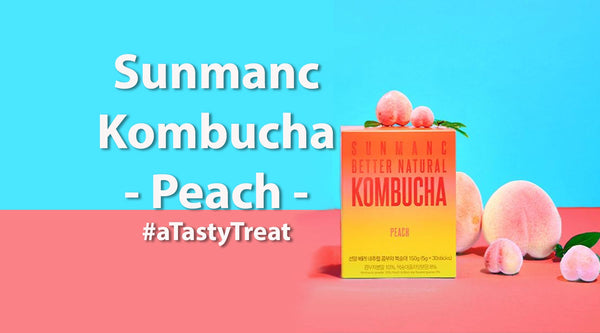 The Sunmanc Kombucha Drink - Peach Flavoured - COCOMO