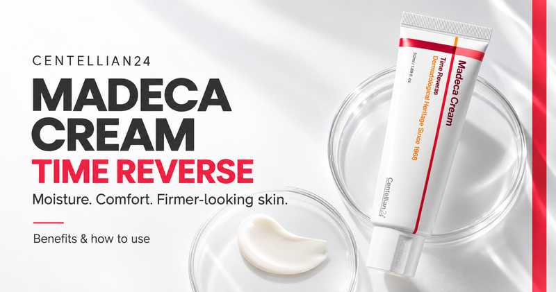 CENTELLIAN24 Madeca Cream Time Reverse 50ml with red and charcoal lettering on a clean white background