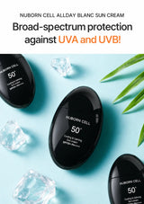 BLANC DUBU black sunscreen with broad-spectrum UVA and UVB protection
