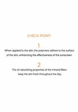 BLANC DUBU sunscreen checkpoints for polymer adhesion and oil-absorbing mineral filters