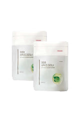 Three containers of 333 Sebum Cleanser on a white background