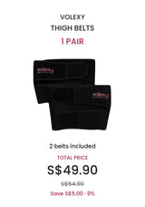 VOLEXY thigh belts, 1 pair, total price S$49.90