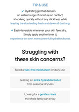 IUNIK Beta-Glucan Daily Moisture Cream packaging with product features and certifications on a white background.