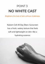 BLANC DUBU sunscreen fresh watery texture and no-white-cast finish