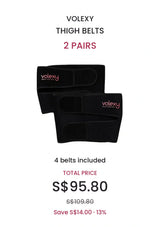 VOLEXY thigh belts, 2 pairs, total price S$95.80