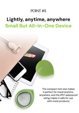Compact IPX7 waterproof ClearDea Triple Bounce Device for skincare at home or while travelling