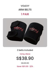 VOLEXY arm belts, 1 pair, total price S$38.90