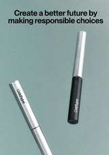 Two Oxyhype products on a light gray background with text 'Create a better future by making responsible choices'.