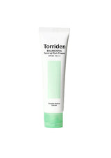 Torriden sunscreen cream tube on a white background