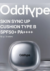 Oddtype skincare product packaging with text on a gray background