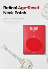Retinal Age-Reset Neck Patch packaging with a spoon on a white background