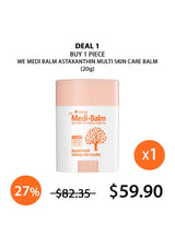 Promotional image of Medi-Balm skin care balm with price and discount information.