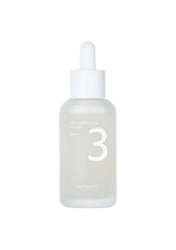 Skincare serum bottle with dropper labeled '3' on a white background
