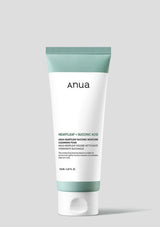 Tube of Anua cleanser on a light gray background