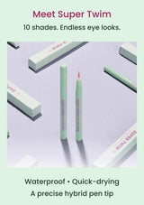 MERRYMONDE Super Twim mint pen and packaging with waterproof and hybrid-tip features