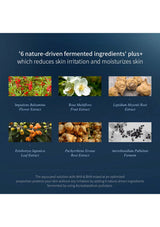 List of nature-driven fermented ingredients with images and text on a blue background