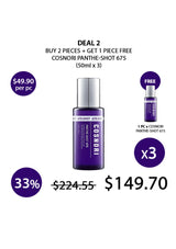 Cosnori Panthe-Shot 675 promotion with buy two get one free offer on a white background.