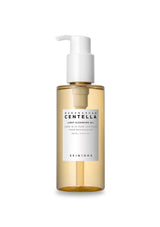 Skincare bottle with pump on a white background