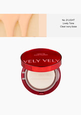 VELY VELY Layer Fit Cover Cushion with red casing on a white background