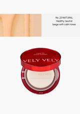 VELY VELY Layer Fit Cover Cushion compact with red lid on a white background