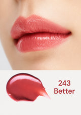 Lipstick swatch labeled '243 Better' on a white background