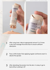 Nano N.D 1200 Lifting Cream being held by a hand with application instructions.