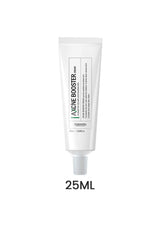 Tube of Acne Booster cream on a white background