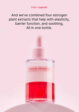 Erytro Ampoule bottle with red liquid on a pink background