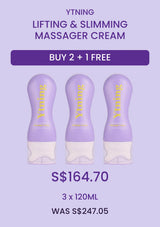 YTNING Massager Cream 3 x 120ml, BUY 2 + 1 FREE, S$164.70, was S$247.05