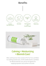 Product packaging with benefits listed on a white background