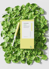 Tonymana Vegan Feminine Care Essence Gel packaging on green leaves