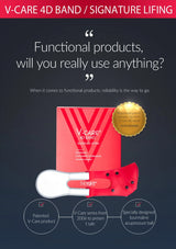 V-Care 4D Band product with branding and text on a dark background