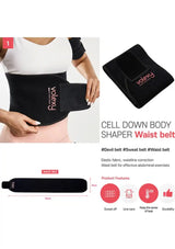 Valley Cell Down Body Shaper Waist belt with product features and branding on a white background