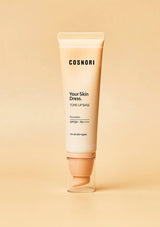 Cosnori foundation tube on a beige background