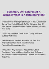 Text summary of features of a refresh patch on a white background