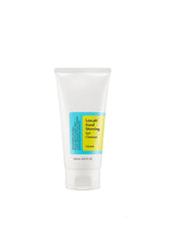 Tube of low pH skin care product on a white background