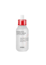 Cosrx blemish spot clearing serum bottle on a white background