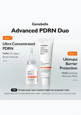 Genabelle Advanced PDRN Duo skincare products on a white background