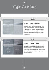 2Type Care Pack description with light and pro care options on a gray background