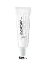 Acne Booster cream tube on a white background