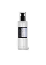 Skincare bottle labeled 'Hyaluronic Acid Hydra Power Essence' on a white background
