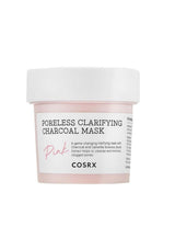 Cosrx Poreless Clarifying Charcoal Mask jar on a white background