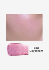 Pink makeup swatch labeled '683 Daydream' on a white background