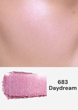 Pink makeup swatch labeled '683 Daydream' on a white background
