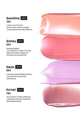 Color swatches with names and descriptions on a white background