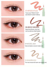 Eyelashes with different color options displayed on a white background