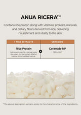 A ceramide-rich serum with rice extract to strengthen the moisture barrier, smooth texture and hydrate dry, sensitive skin.