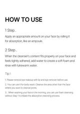 How to use ClearDea Minari Pore Ampoule Cleanser, from ampoule-style application to foaming and rinsing