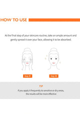 Instructions on how to use a skincare product with step-by-step guidance and tips.