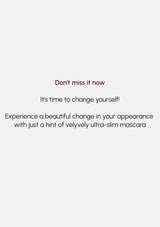 Vely Vely Sim MAscara strong lasting power